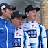 Frank et Andy Schleck pendant la troisi�ime �tape du Criterium International 2009
